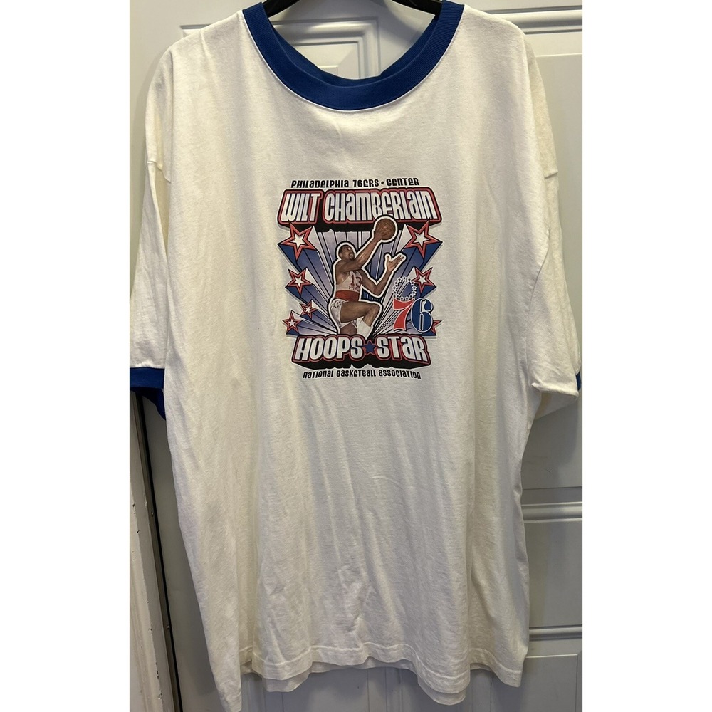 Vintage Wilt Chamberlain 3XL T Shirt NBA Basketball Hardwood Classics Majestic - Picture 5 of 11